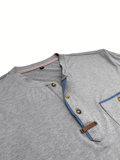 Slade | Classic Round Neck Pocket Shirt
