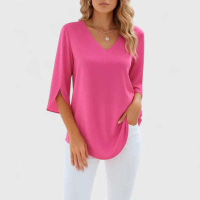 Vayla | Sophisticated V-Neck Blouse