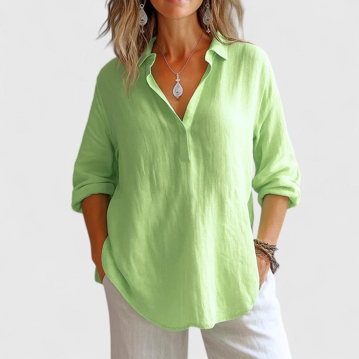 Vayla | Comfortable Linen Blouse