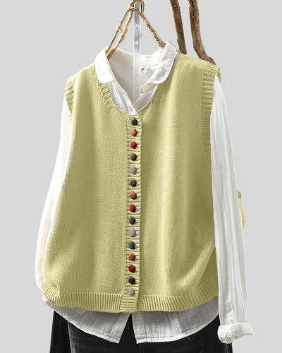 Vayla | Sleeveless Knitted Vest
