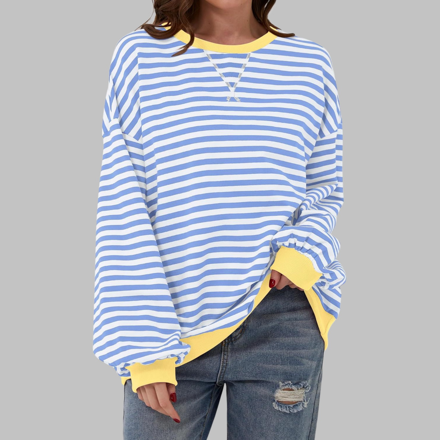 Vayla | Striped Jumper in Cotton Blend