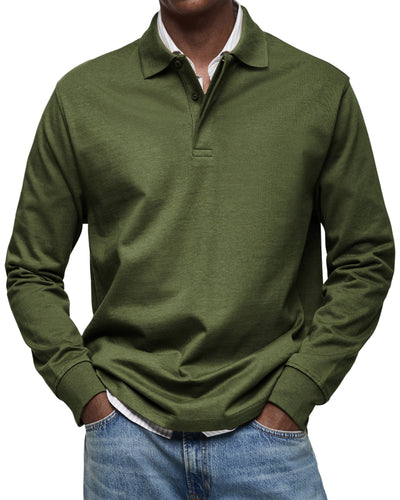 ADRIEN | LUXURY POLO WITH LONG SLEEVES