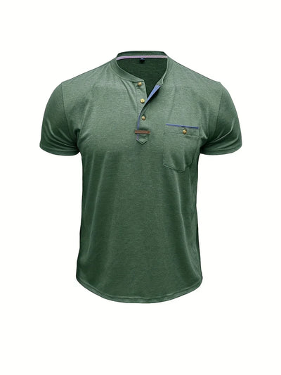 Slade | Classic Round Neck Pocket Shirt