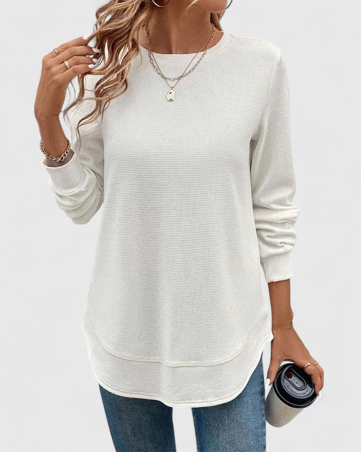 Vayla | Elegant O-Neck Long Sleeve