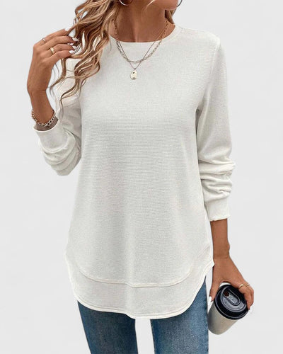 Vayla | Elegant O-Neck Long Sleeve