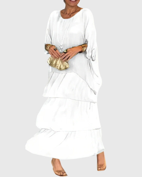 Vayla | Long and Flowing Elegant Dress