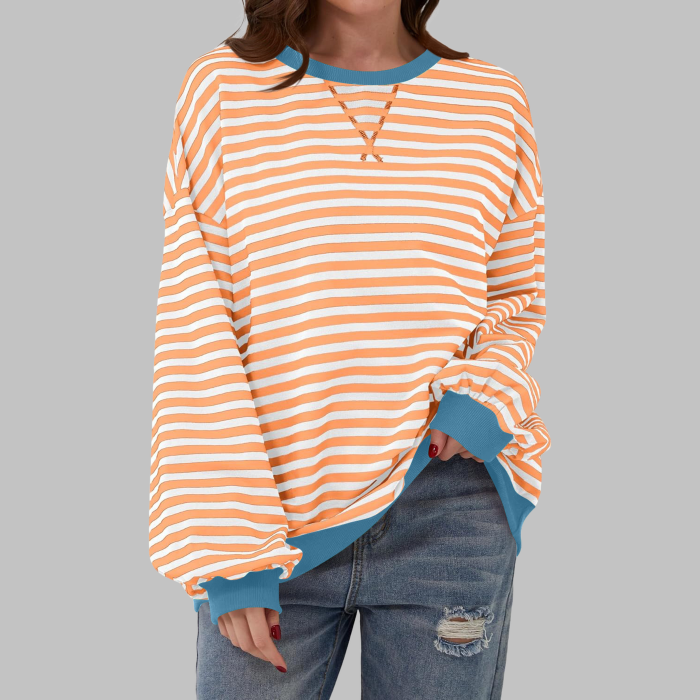 Vayla | Striped Jumper in Cotton Blend
