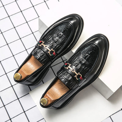 Vayla | Alessandro Veneti Embossed Leather Loafers