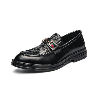 Vayla | Alessandro Veneti Embossed Leather Loafers