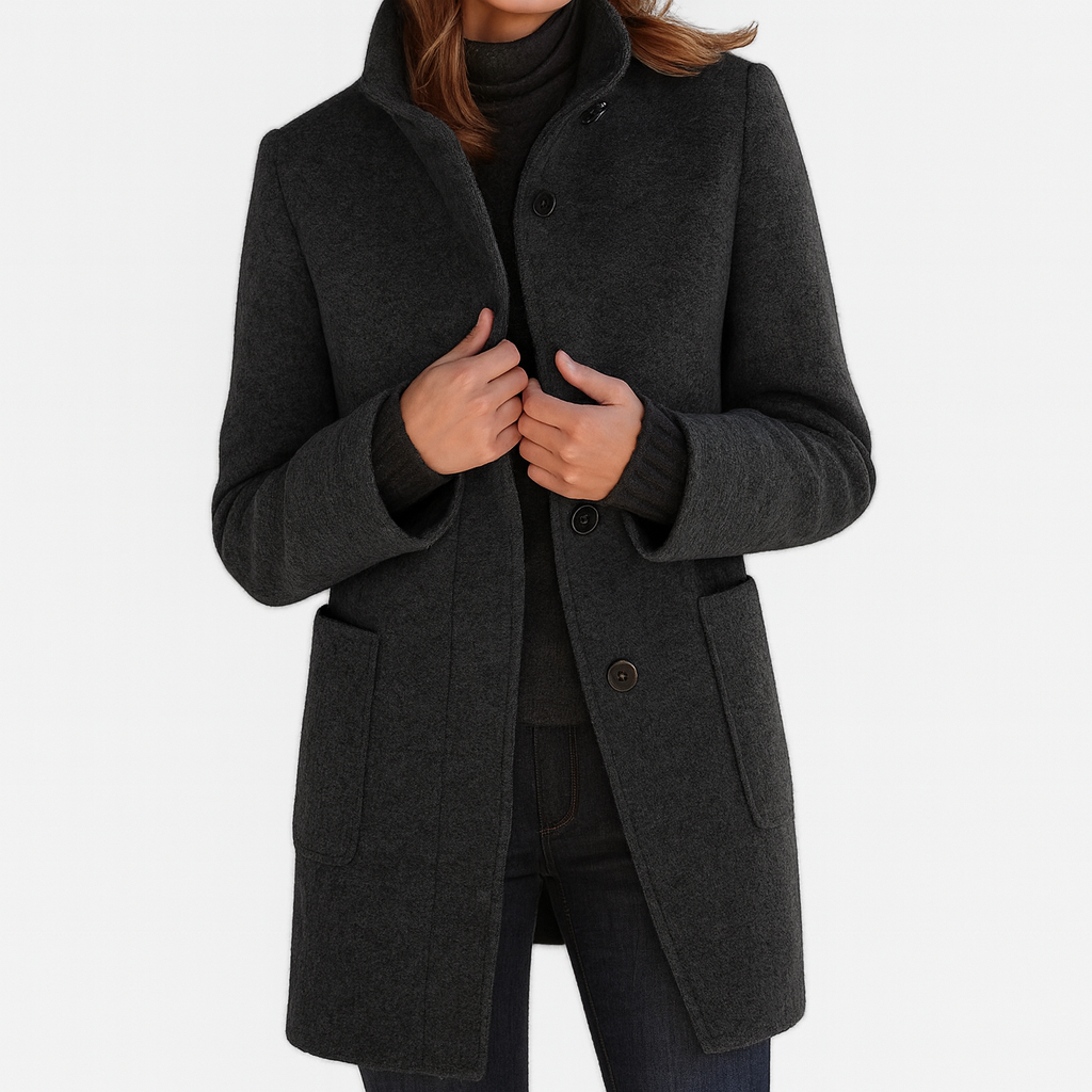 Vayla | Ladies Coat with High Collar