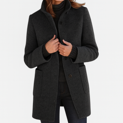 Vayla | Ladies Coat with High Collar