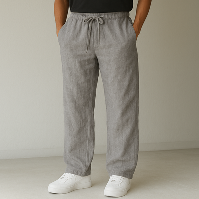 Alveno™ – Lightweight Linen Pants with Adjustable Waist