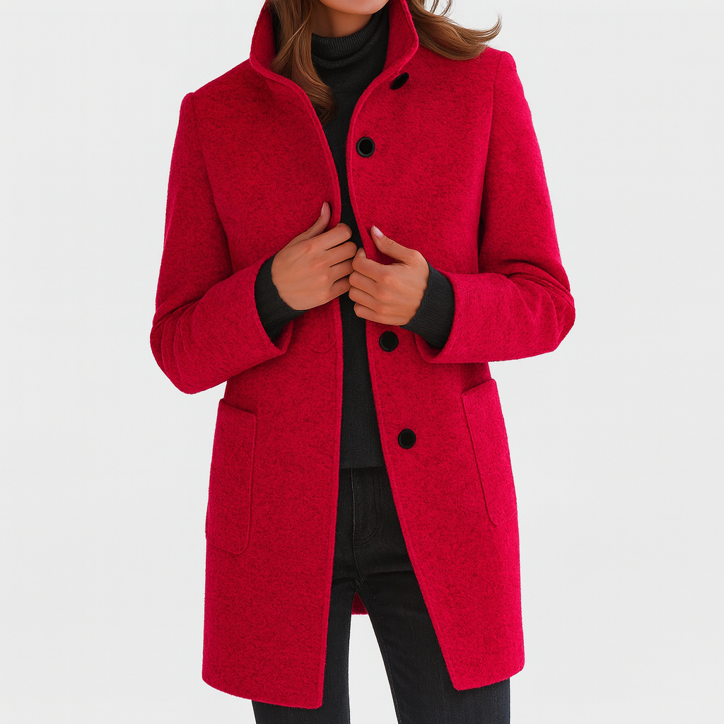 Vayla | Ladies Coat with High Collar