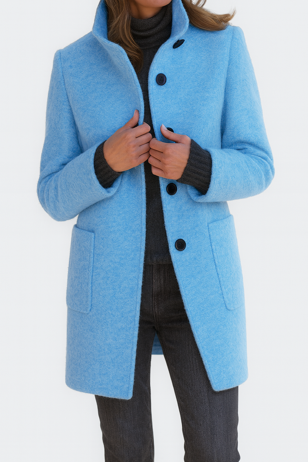 Vayla | Ladies Coat with High Collar