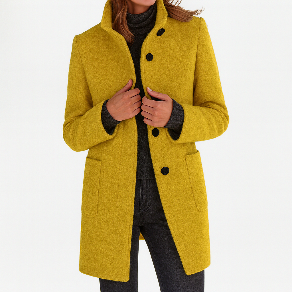 Vayla | Ladies Coat with High Collar