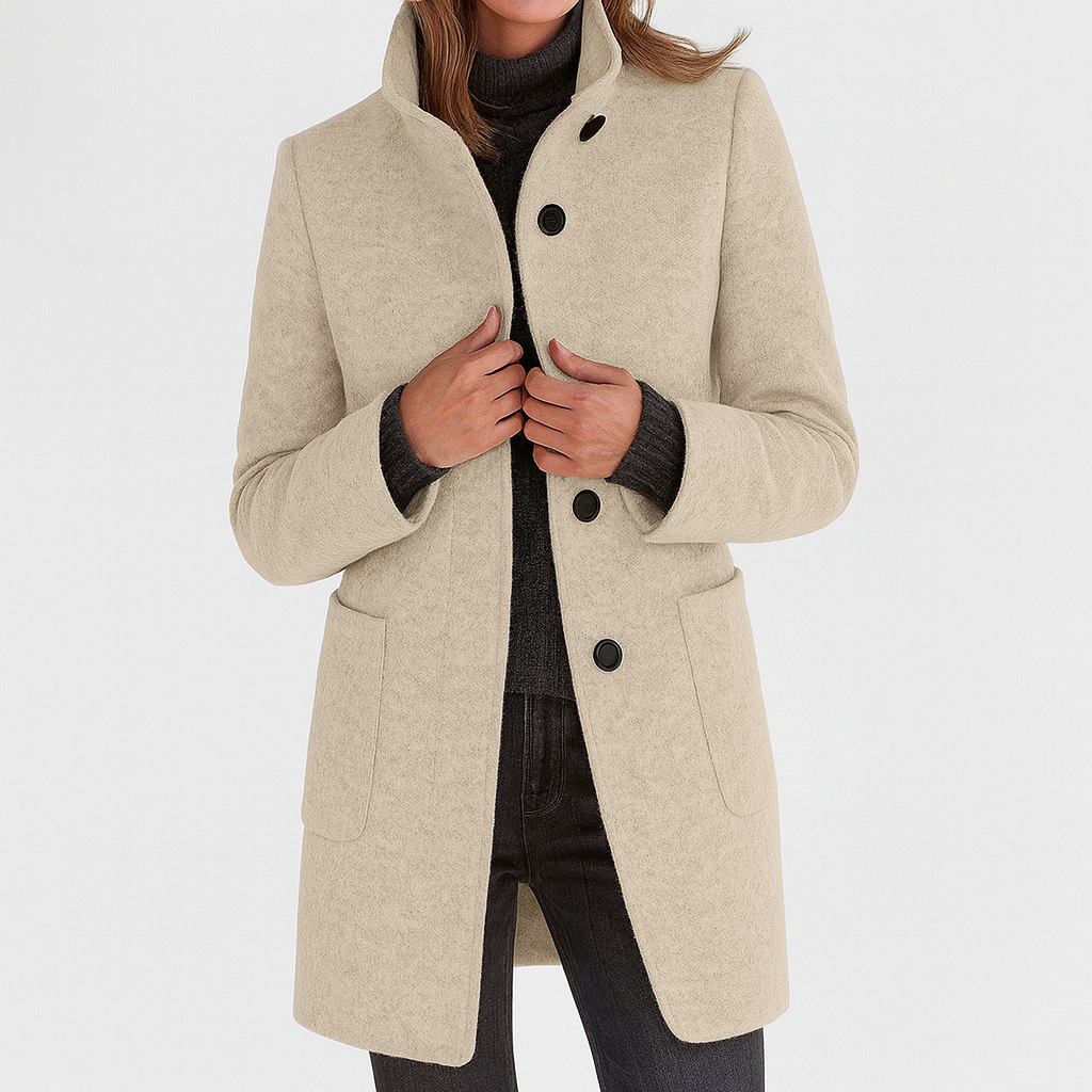 Vayla | Ladies Coat with High Collar