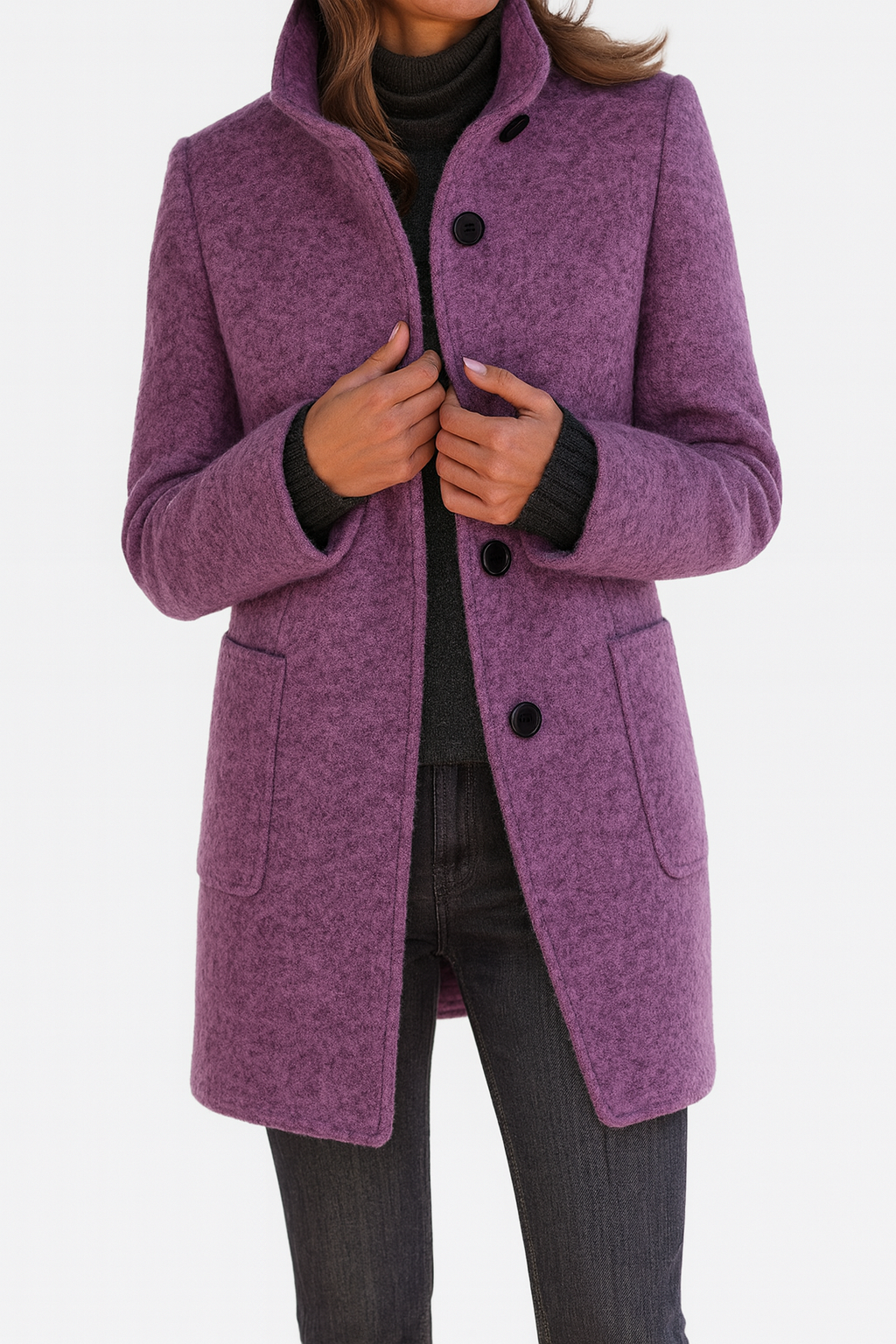 Vayla | Ladies Coat with High Collar