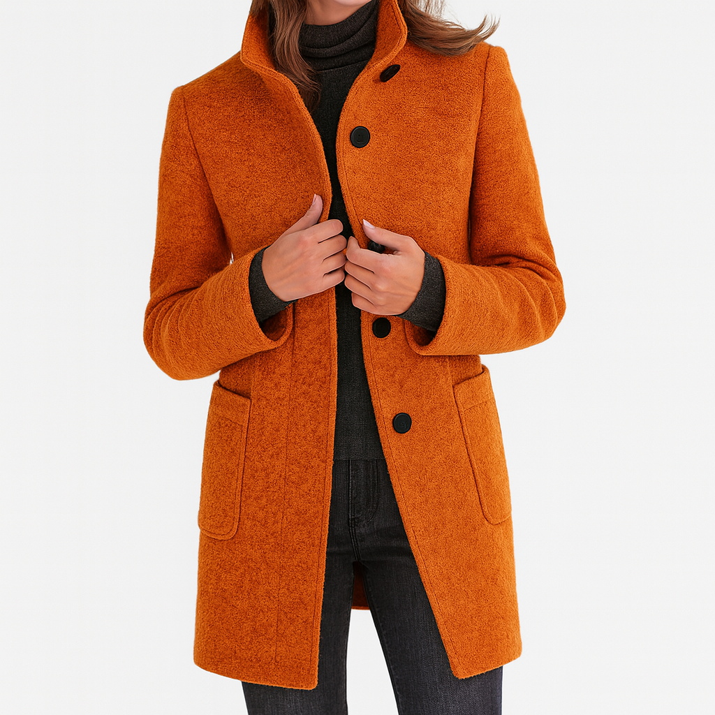 Vayla | Ladies Coat with High Collar