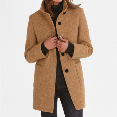 Vayla | Ladies Coat with High Collar