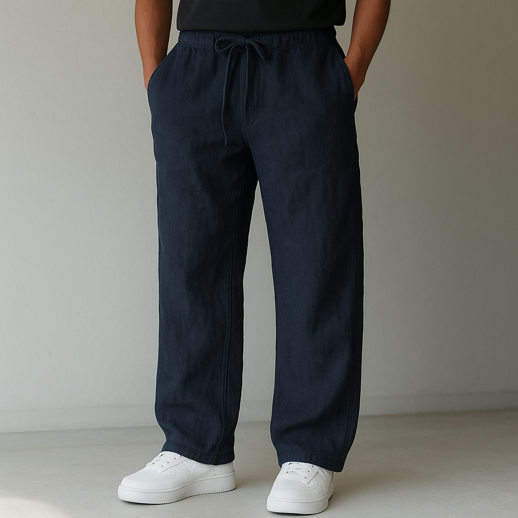 Alveno™ – Lightweight Linen Pants with Adjustable Waist