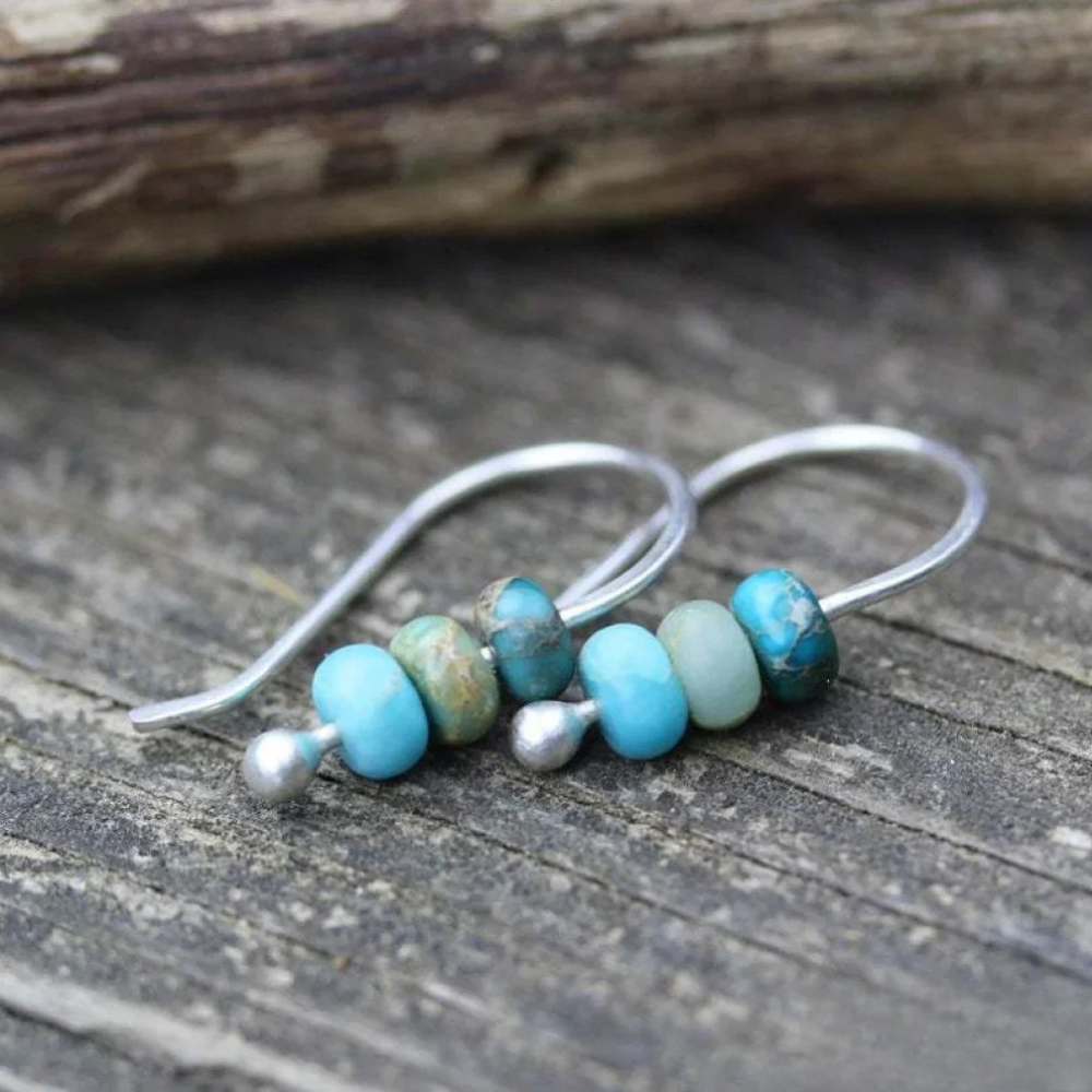 Vayla Turquoise Pearl Earrings |