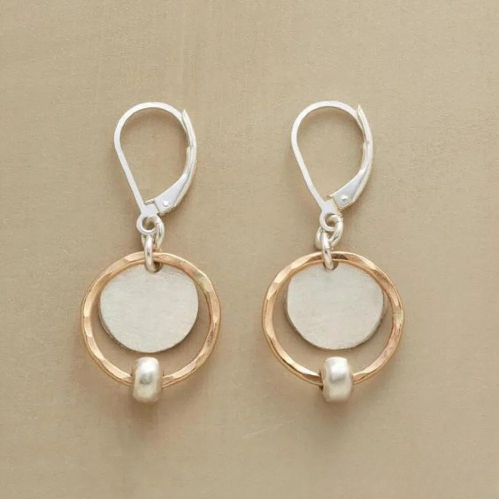 Vayla | Vintage Pearl Earrings with Gold and Silver Plating