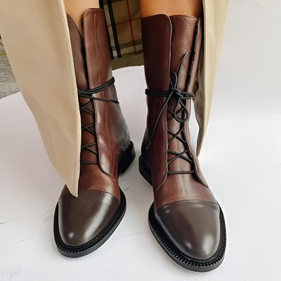 Vayla | Elegant Leather Heeled Boots