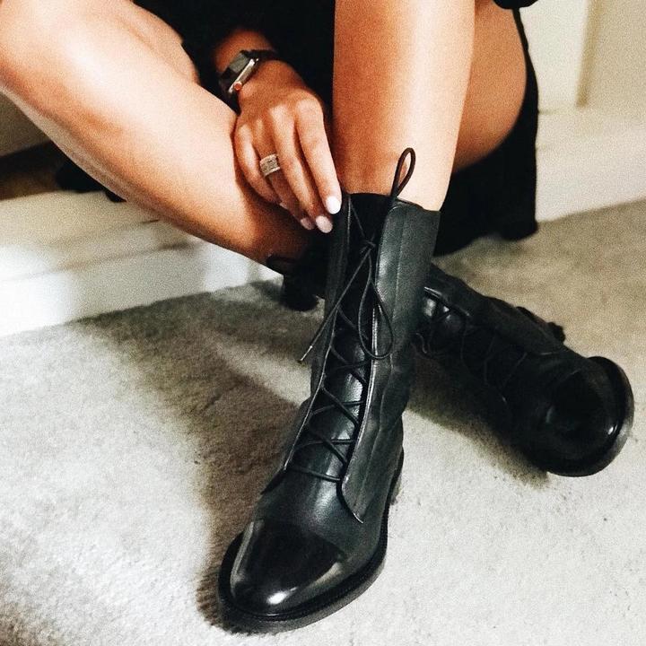 Vayla | Elegant Leather Heeled Boots