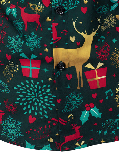 Christmas Reindeer Cotton Shirt