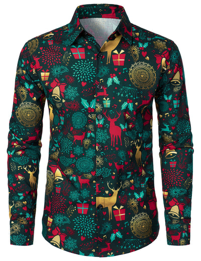 Christmas Reindeer Cotton Shirt
