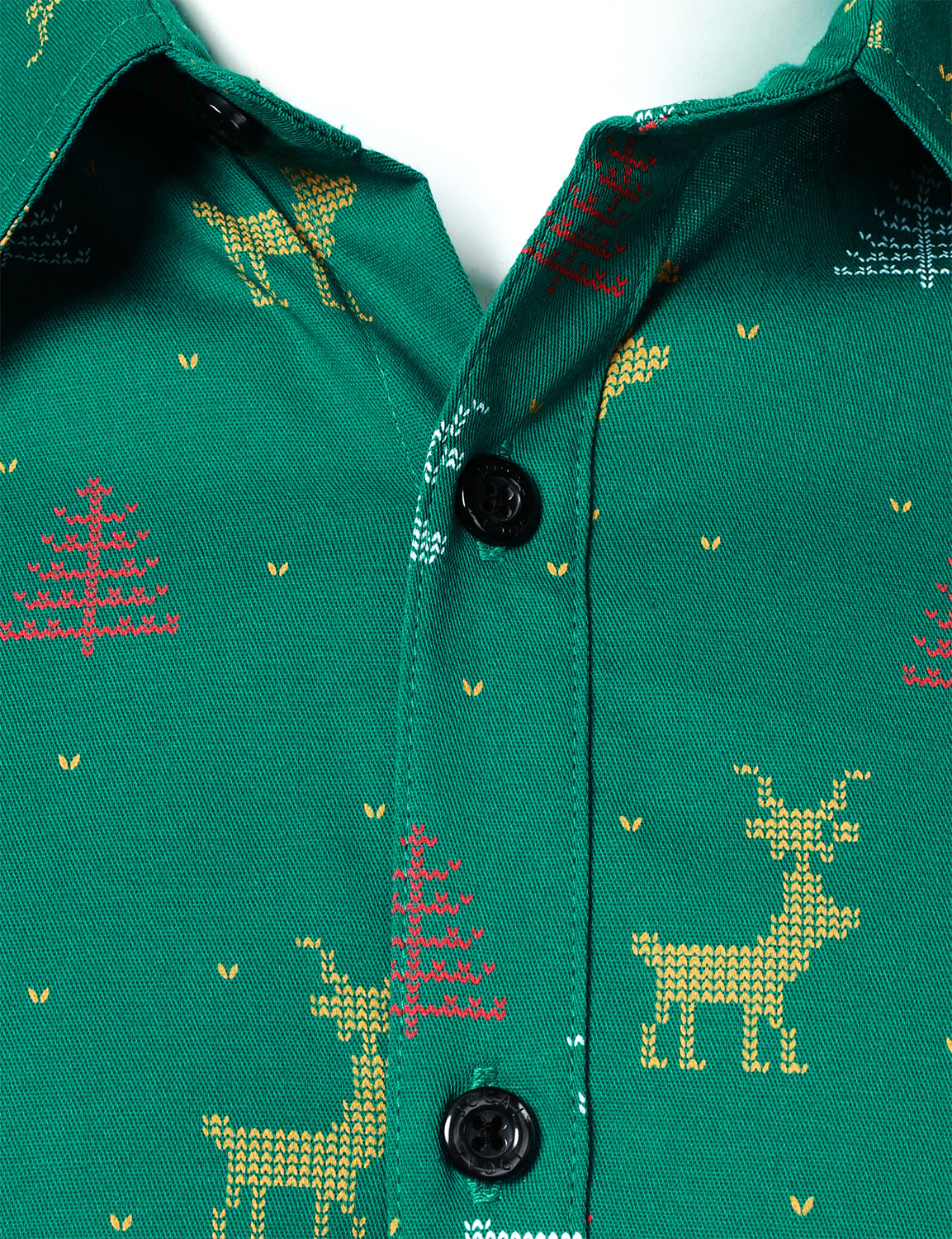Christmas Tree Moose Green Shirt