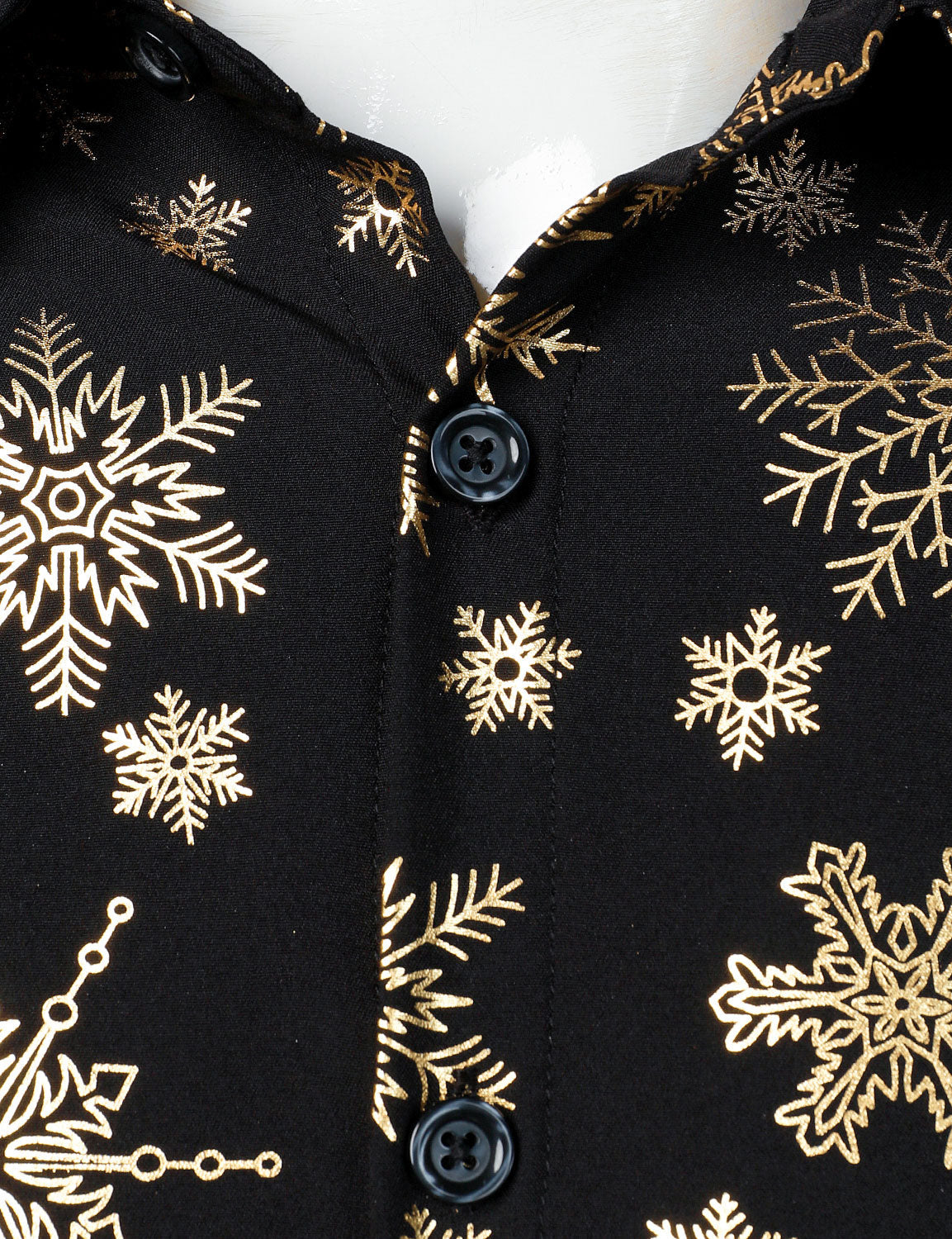 Gold Christmas Snowflake Shirt
