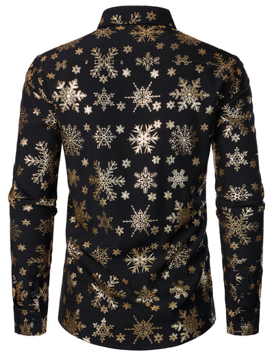 Gold Christmas Snowflake Shirt