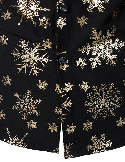 Gold Christmas Snowflake Shirt