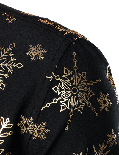 Gold Christmas Snowflake Shirt