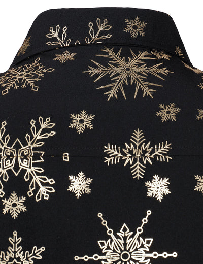 Gold Christmas Snowflake Shirt