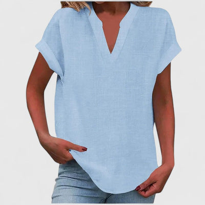 Vayla | Comfortable V-Neck Blouse