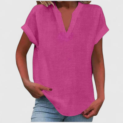 Vayla | Comfortable V-Neck Blouse