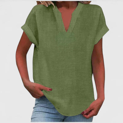 Vayla | Comfortable V-Neck Blouse