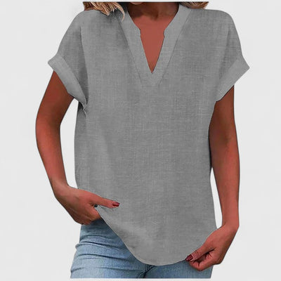 Vayla | Comfortable V-Neck Blouse