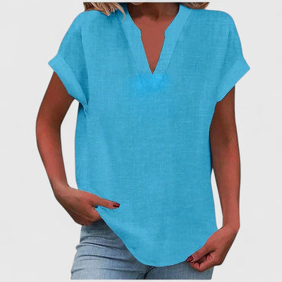 Vayla | Comfortable V-Neck Blouse