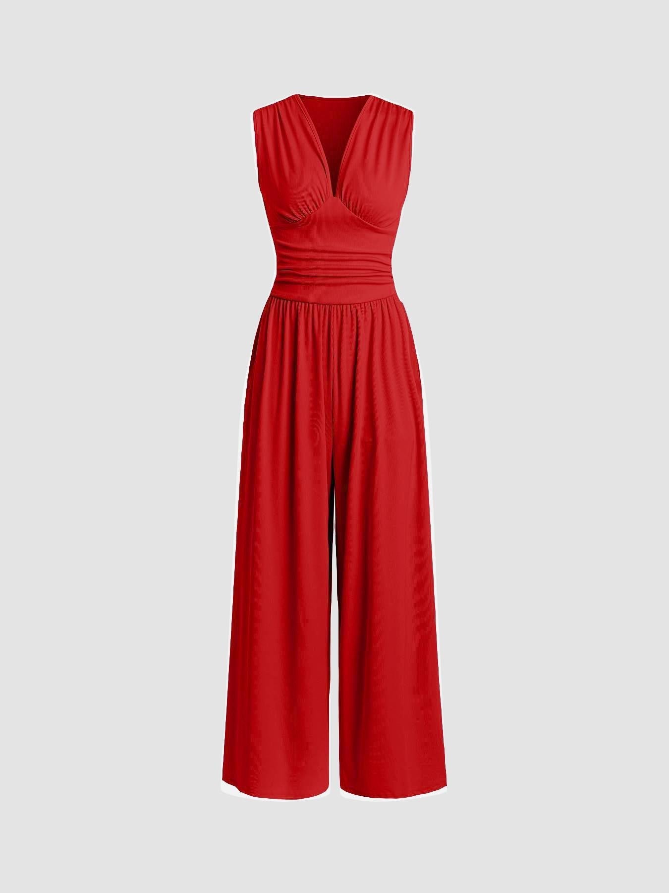 Vayla | Chic Sleeveless Wide-Leg Jumpsuit