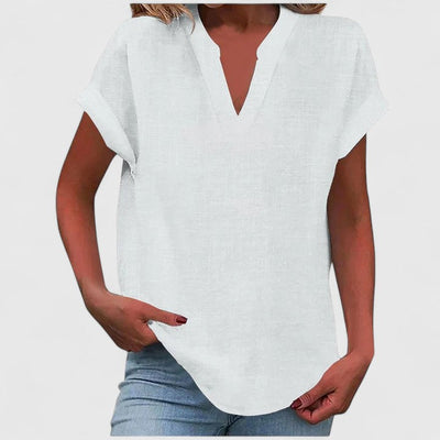 Vayla | Comfortable V-Neck Blouse