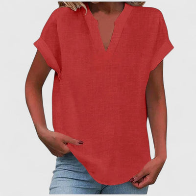 Vayla | Comfortable V-Neck Blouse