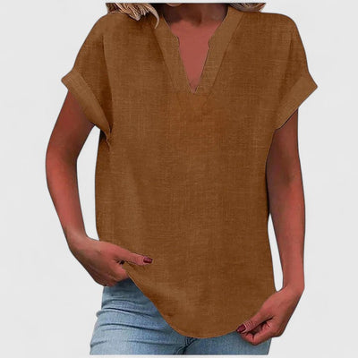 Vayla | Comfortable V-Neck Blouse