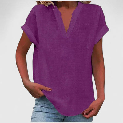 Vayla | Comfortable V-Neck Blouse