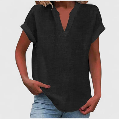 Vayla | Comfortable V-Neck Blouse
