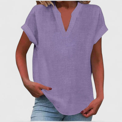 Vayla | Comfortable V-Neck Blouse