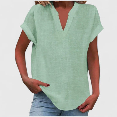 Vayla | Comfortable V-Neck Blouse