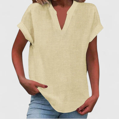 Vayla | Comfortable V-Neck Blouse